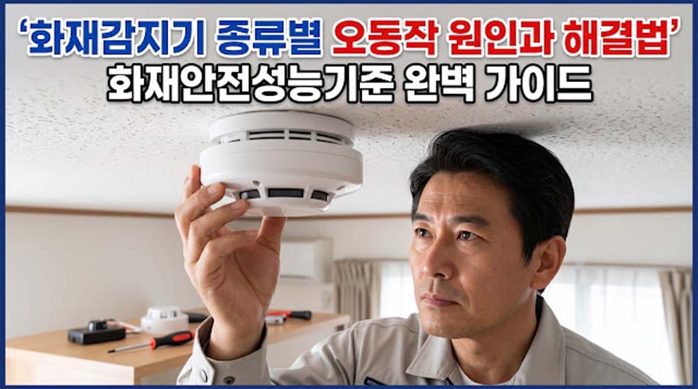 화재감지기 종류별 오동작 원인 및 비화재보 해결법