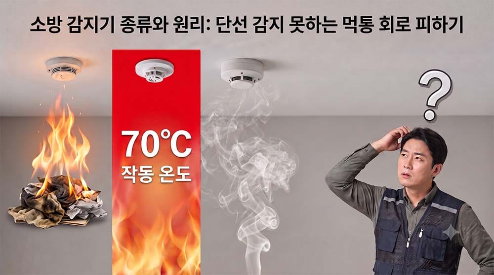소방 감지기 종류와 원리: 단선 감지 못하는 먹통 회로 피하기