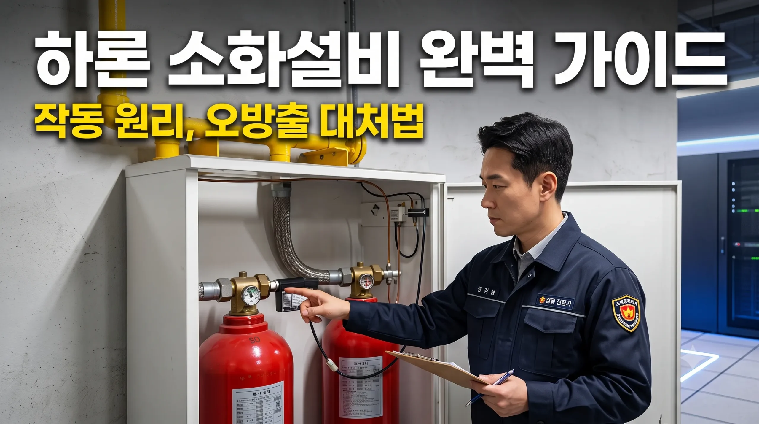 하론 소화설비 작동원리 및 오방출 방지 안전수칙