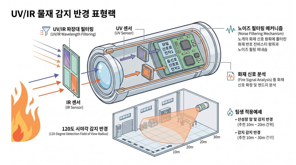 internal-flame-detector-structure-and-field-of-view-radius