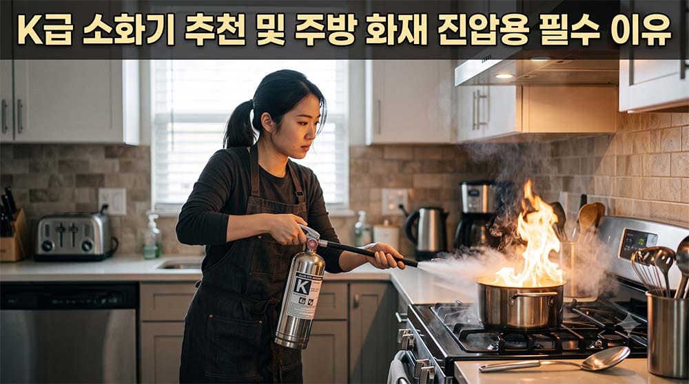 K급 소화기 추천 및 주방 화재 진압용 필수 이유