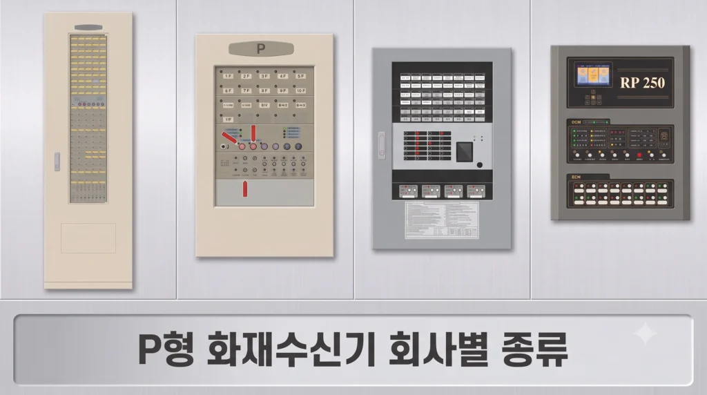 P형 화재수신기 제조사별 종류 및 소방 제어반