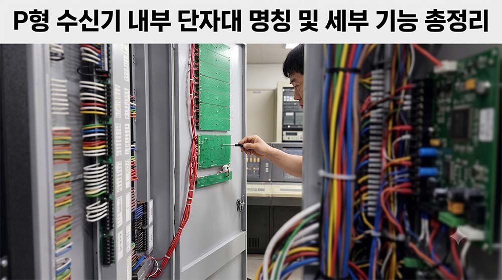 P형 수신기 내부 단자대 명칭 및 세부 기능 총정리