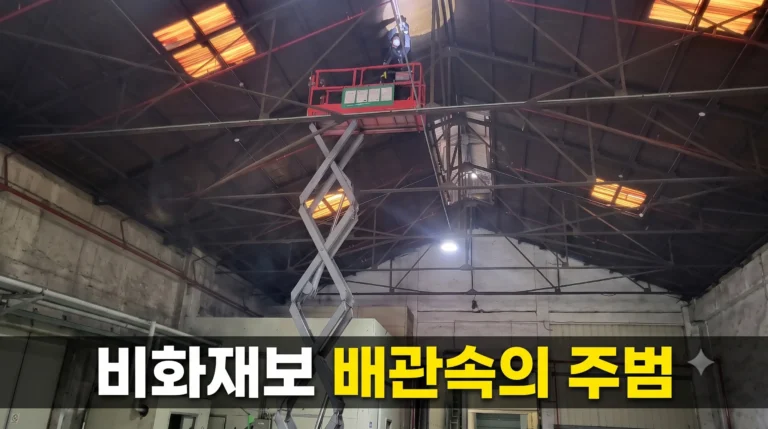 비화재보 주범 배관 속 결선