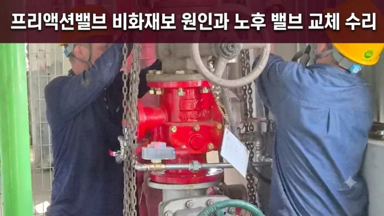 프리액션밸브 비화재보 원인 및 교체