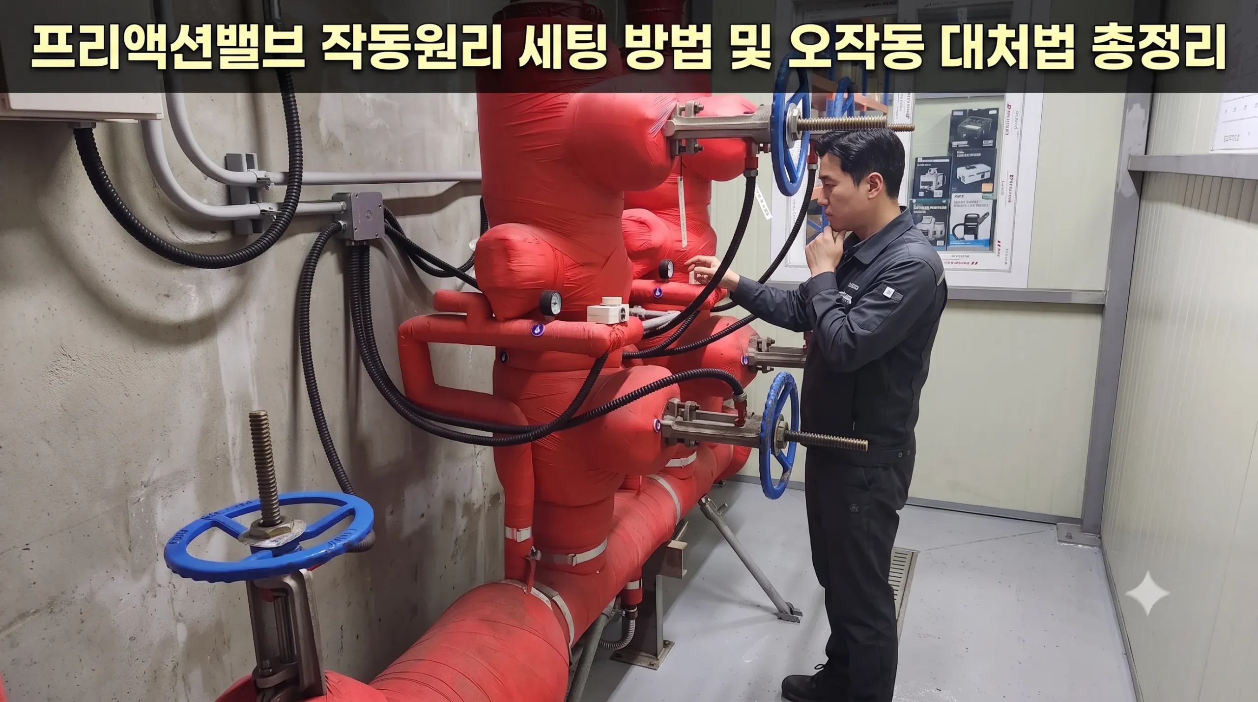 프리액션밸브 작동원리와 세팅 방법, 오작동 긴급 대처법