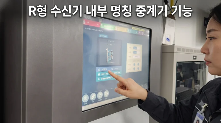 R형 수신기 내부 명칭과 중계기 기능