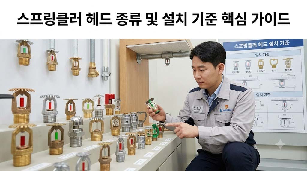 스프링클러 헤드 종류 및 설치 기준 핵심 가이드