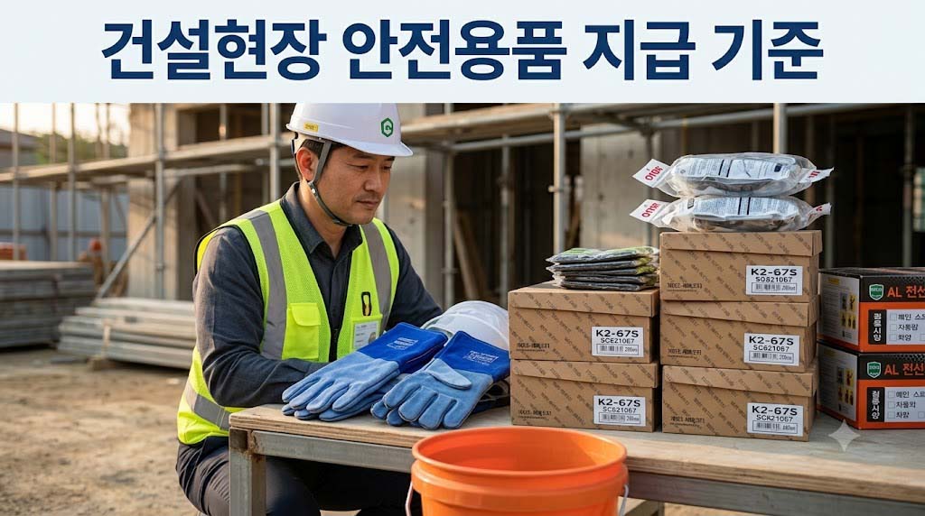 건설현장 안전용품 지급 기준과 안전보건관리비 계상 요율