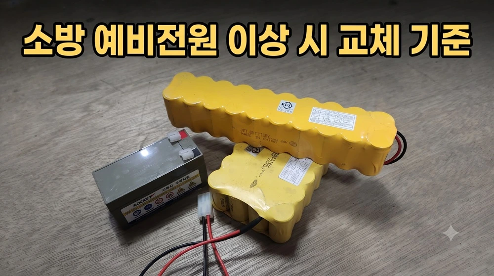 소방 예비전원 이상 시 교체 기준: 유도등·비상조명등 점검법