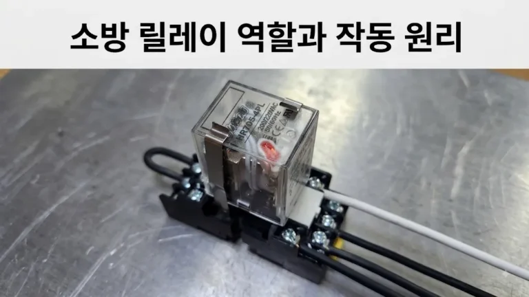 소방 릴레이 역할 및 작동 원리