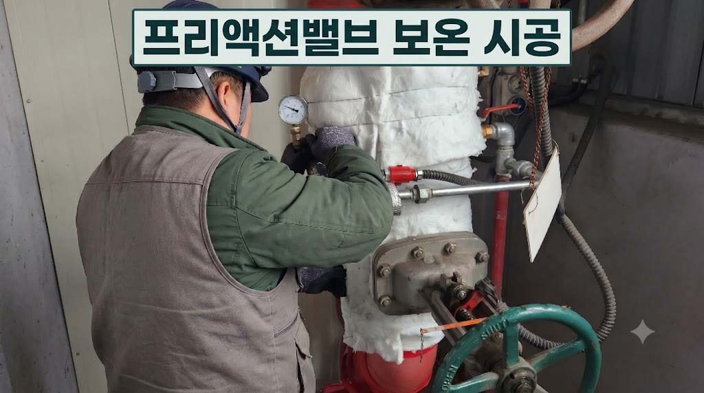 프리액션밸브 동파방지 세라믹울 보온재 시공 가이드